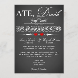Convite Recepção de casamento de Estilo de Quadro de Alcat