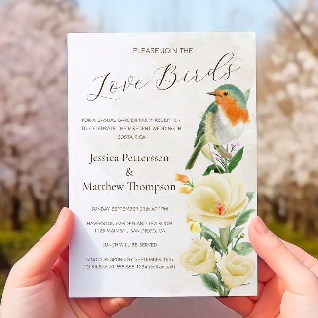 Convite Recepção de casamento de Fotografias de Alopement  (Criador carregado)