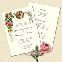 Recepção de casamento de marfim católica COMBO