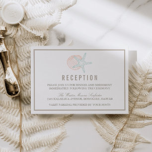 Convite Recepção de casamento de Pastas Costeiras