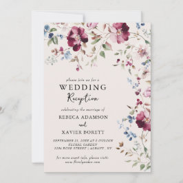 Convite Recepção de casamento Delicada de Jardim Botânico 