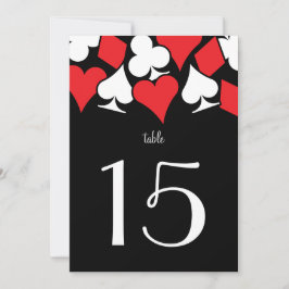 Convite Recepção de Casamento Destiny Vegas Número de Mesa