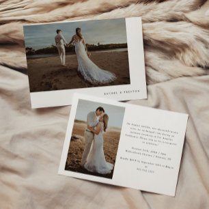 Convite Recepção de casamento e Elopeamento de Fotografias
