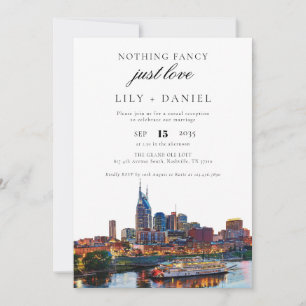Convite Recepção de Casamento Elopement em Nashville