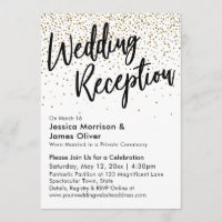 Recepção de casamento, Faux Dourada Glitter Confet