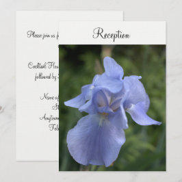 Convite Recepção de Casamento Floral Íris Roxo