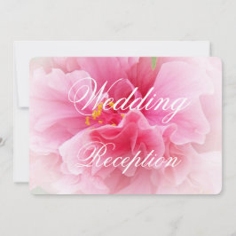 Convite Recepção de casamento Floral Rosa