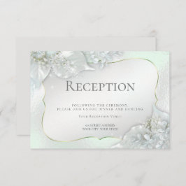 Convite RECEPÇÃO DE CASAMENTO | Honeydew Green Shimmer