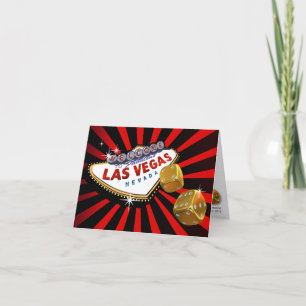 Convite Recepção de casamento Las Vegas Starburst vermelho