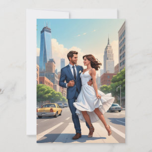 Convite recepção de casamento moderno feliz para sempre fu