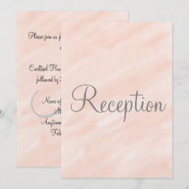 Convite Recepção de Casamento Monograma Bege