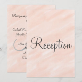 Convite Recepção de Casamento Monograma Rosa Claro