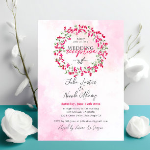 Convite Recepção de Casamento na Floresta Tropical de Boug