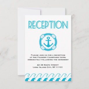 Convite Recepção de Casamento Náutico