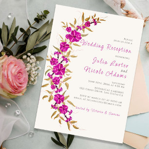 Convite Recepção de Casamento no Jardim da Flor da Trombet