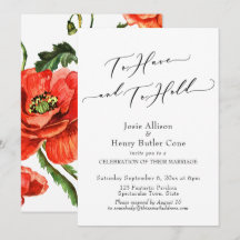 Recepção de Casamento Para Ter e Manter, Papoulas 