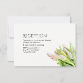 Convite Recepção de Casamento Personalizado, tulipa