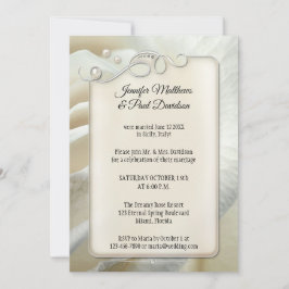 Convite Recepção de Casamento Pós-Cerimônia Rosa Marfim Pr