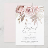 Recepção de casamento Rosa Dusty do Designer Moder