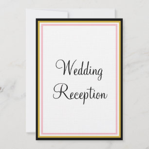 Convite Recepção de Casamento Rose Pink Gold Monograma