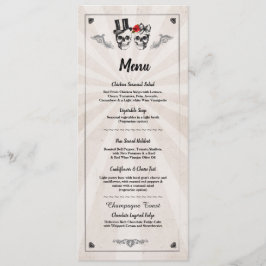 Convite Recepção de casamento Rústica, Rosas Menus