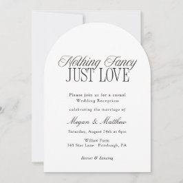 Convite Recepção de Casamento Sem Frescuras Só Amor