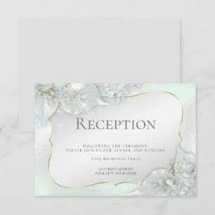 Convite RECEPÇÃO DE CASAMENTO Shimmer Verde Honeydew
