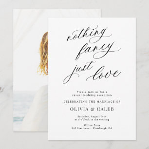 Convite Recepção de Casamento Simplesmente Amor