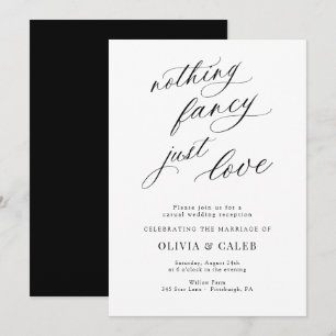 Convite Recepção de Casamento Simplesmente Amor