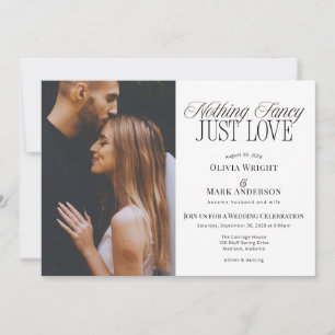 Convite Recepção de Casamento Simplesmente Amor