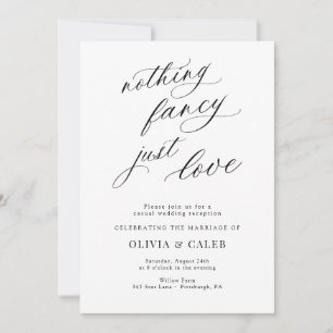 Convite Recepção de Casamento Simplesmente Amor