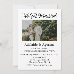 Convite Recepção de Casamento Verde Nós Nos Casamos