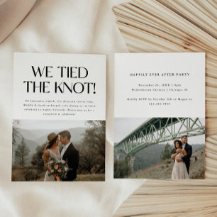 Convite Recepção de Elopemento de Casamento de 2 Fotos Min