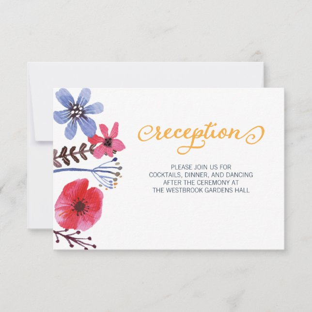Convite Recepção de Flora Pintada (Frente)
