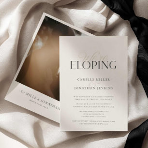 Convite Recepção de Fotos de Casamento Intimo e Elegante