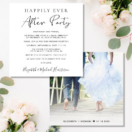 Convite Recepção de Fotos do Casamento Feliz