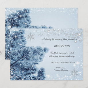 Convite Recepção de Natal,Neve,Flocos de Neve