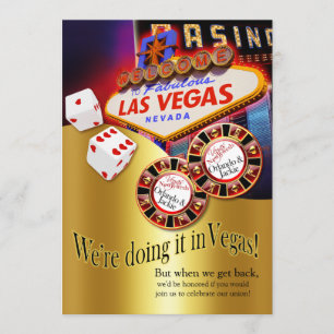 Convite Recepção de Orlando & Jackie em Las Vegas