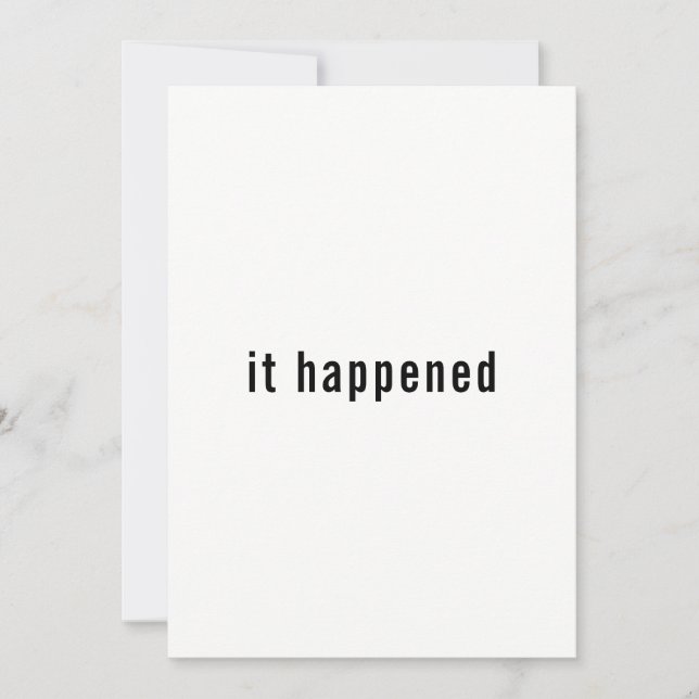 Convite Recepção de RSVP de Site de Recem casados Minimali (Frente)