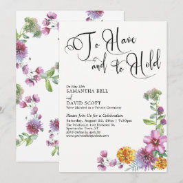 Convite Recepção do Script 'Ter e Manter' e das Flores Sil