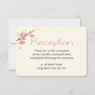 Convite Recepção Floral Cerejeiras Flor de Cerejeira Casam