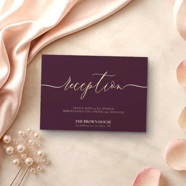 Convite Recepção formal de casamento após jantar Midnight  (Criador carregado)