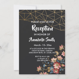 Convite Recepção Geométrica do ouro