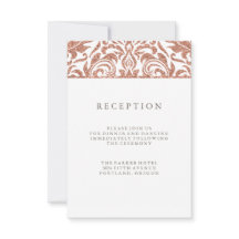 Recepção Glam Faux Dourado Brilho Damask