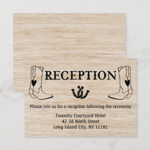 Convite Recepção Ocidental Bota de Cowboy Casamento Countr
