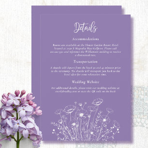 Convite Receptáculo Floral Detalhado de Script Branco Dust