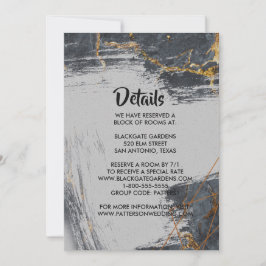 Convite Receptáculo Geométrico com Glitter