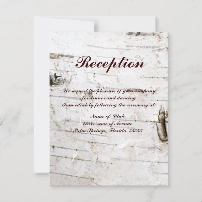 Convite Reception card (Frente)