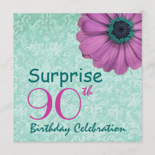 Convite reciclado da margarida da cerceta do rosa do