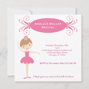 Convite Recital de Ballet